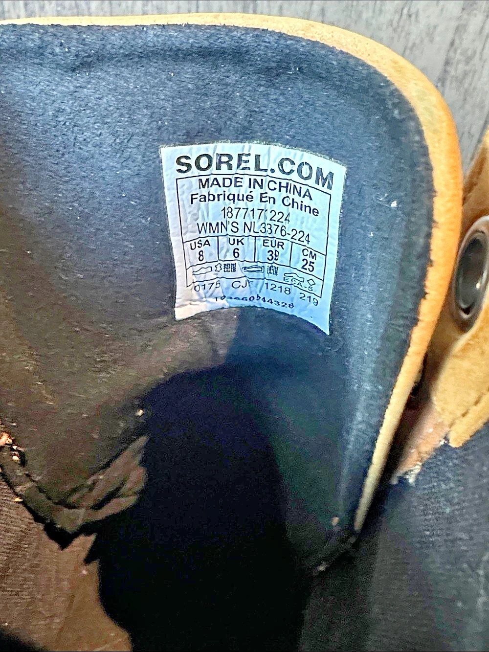 Sorel Joan of Arctic Wedge Winter Boots in Brown & Gray US 8 - Picture 4 of 5